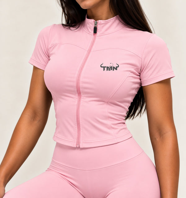 Top Zip Maister Active Rosa Cerezo