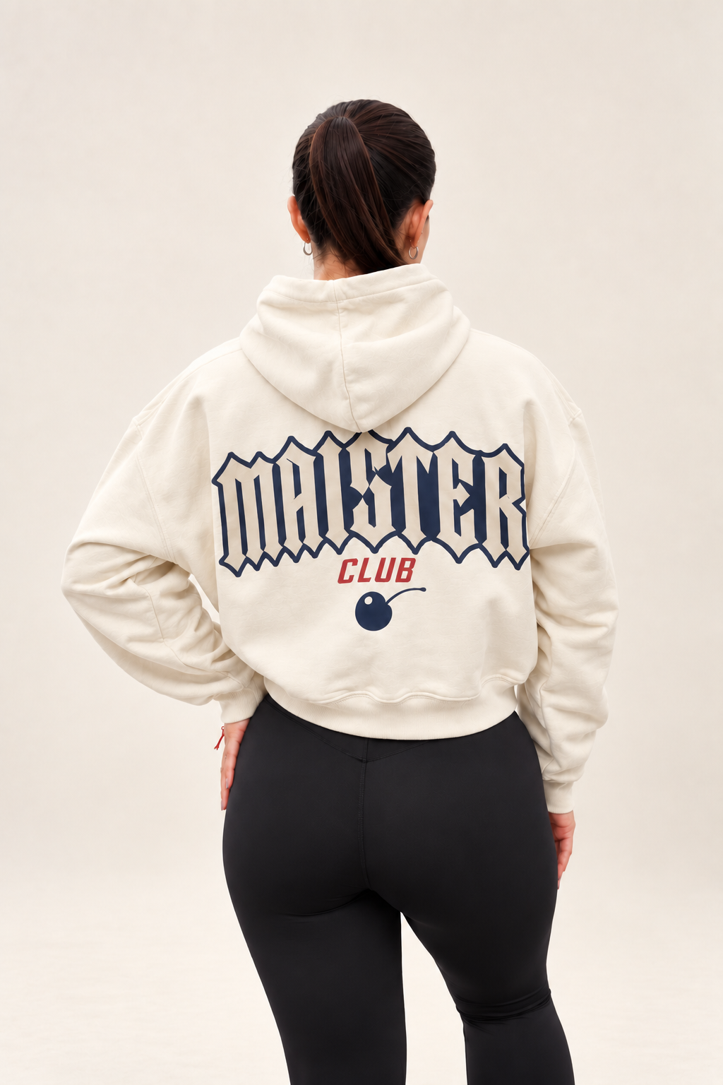 Polerón Cropped Maister Club Crema Navy – TMN Sportwear