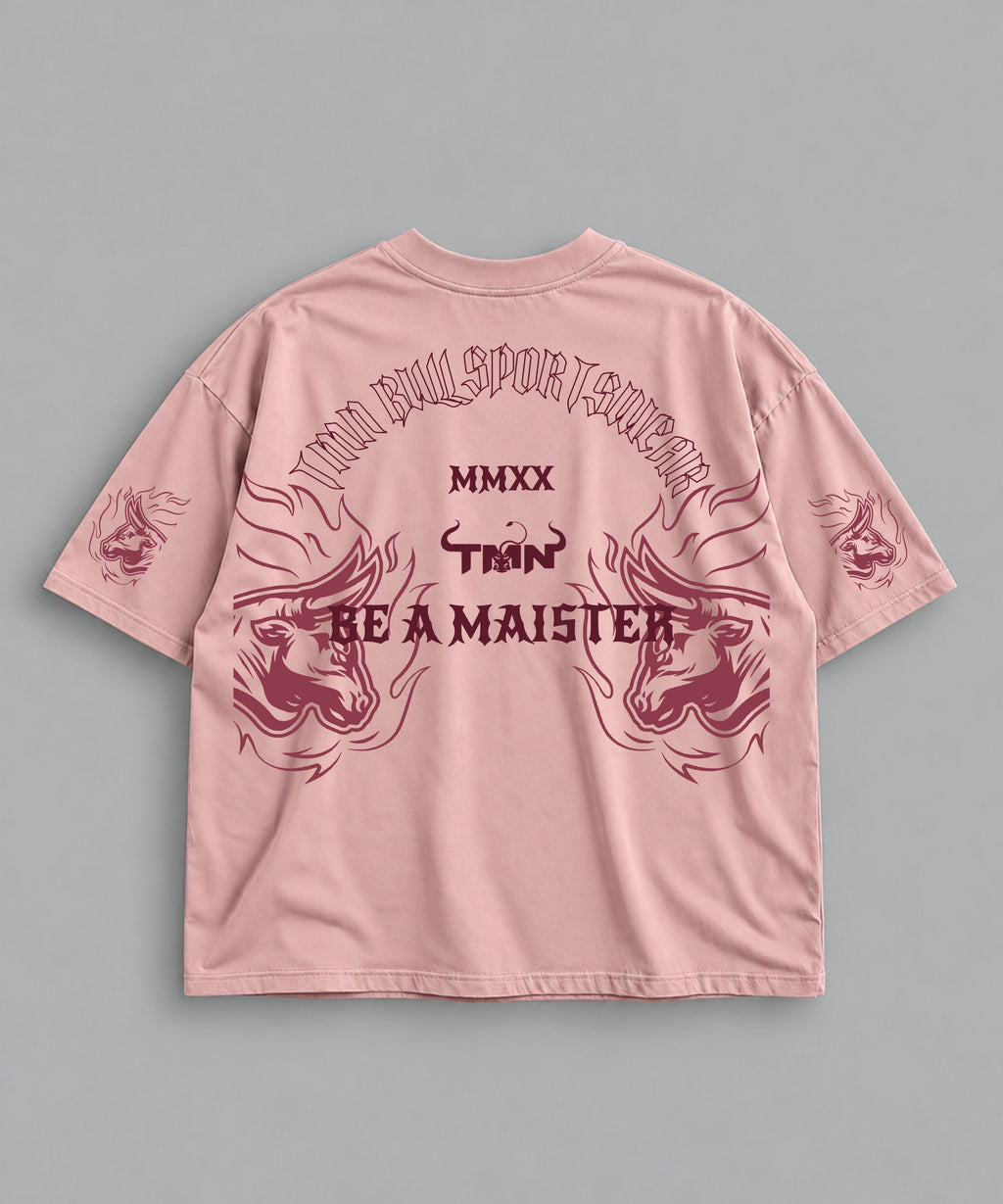 Polera Oversize Be a Maister Rosada – espalda