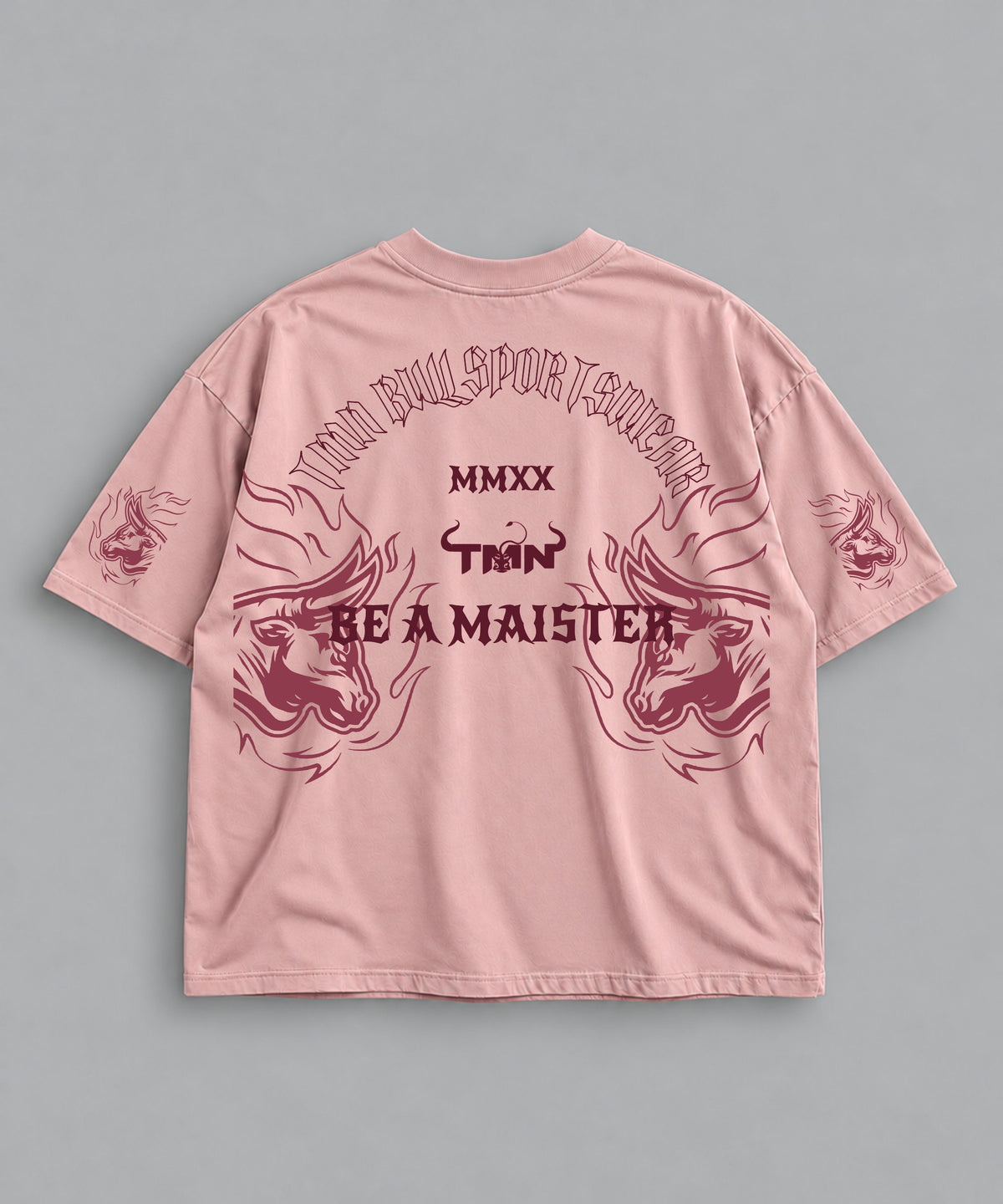 Polera Oversize Be a Maister Rosada – espalda