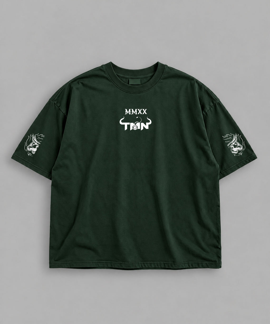 Polera Oversize Be a Maister Verde – frente