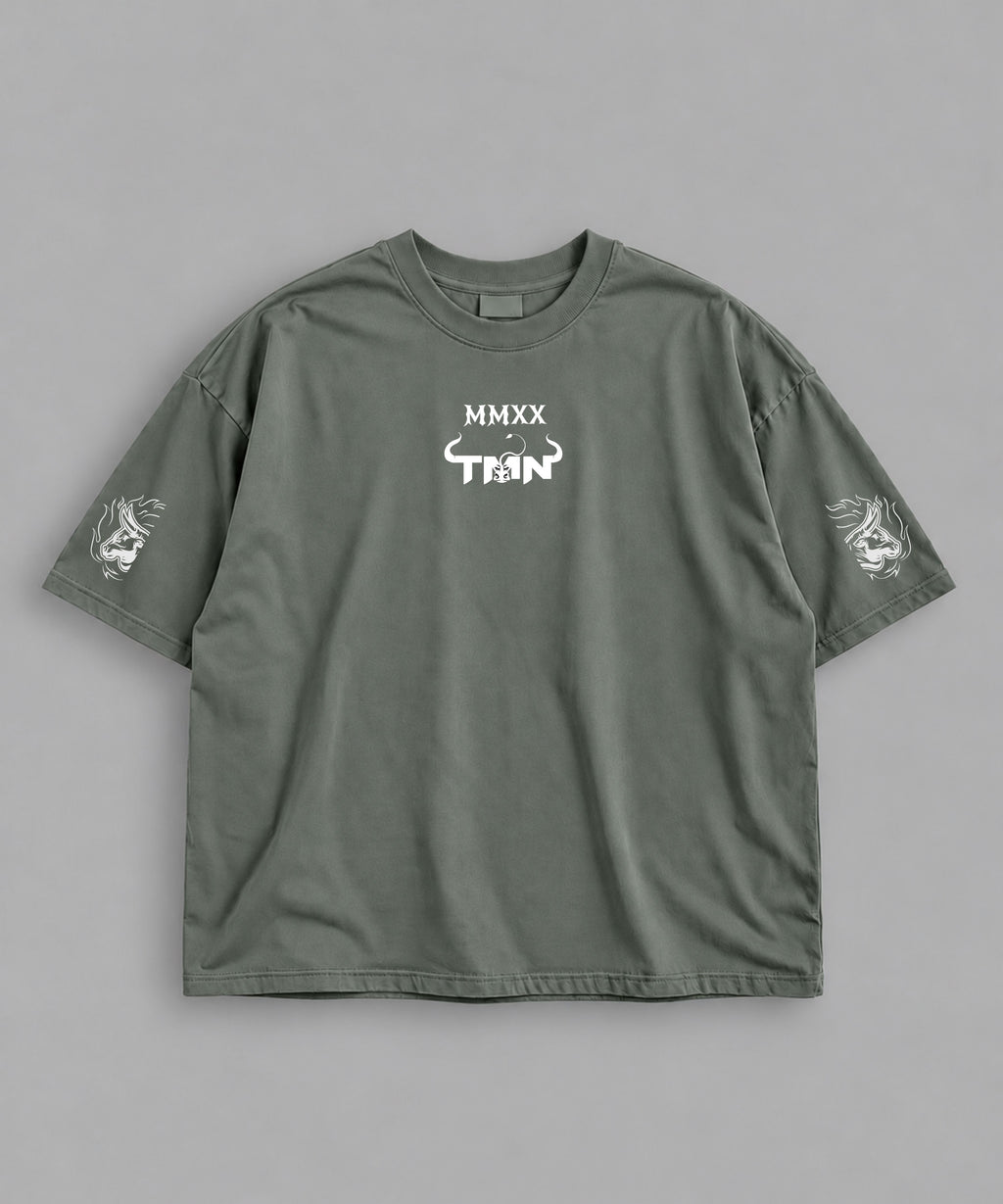 Polera Oversize Be a Maister Salvia – frente