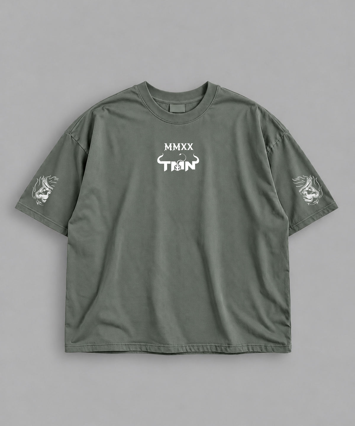 Polera Oversize Be a Maister Salvia – frente