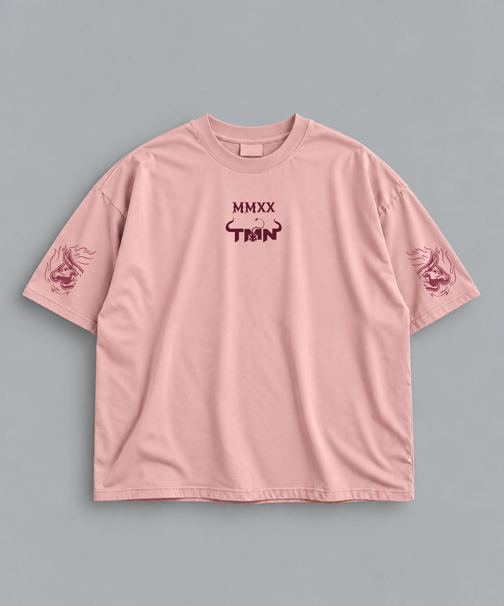 Polera Oversize Be a Maister Rosada – frente