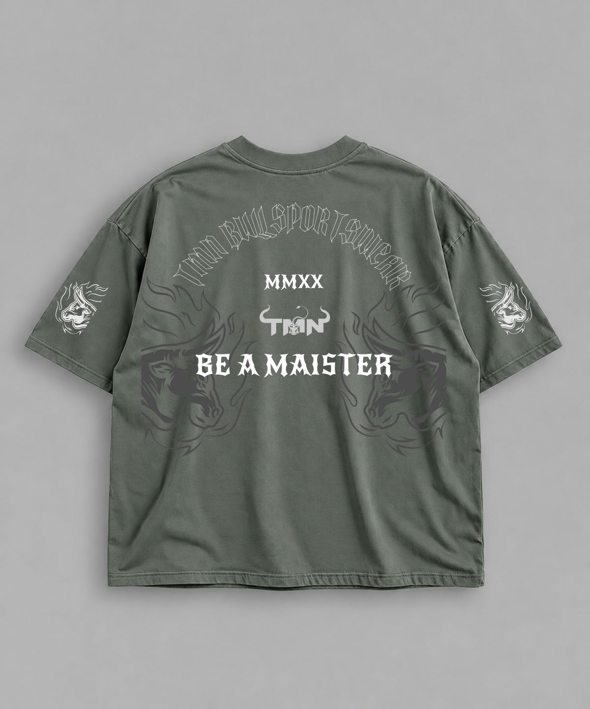 Polera Oversize Be a Maister Salvia – espalda
