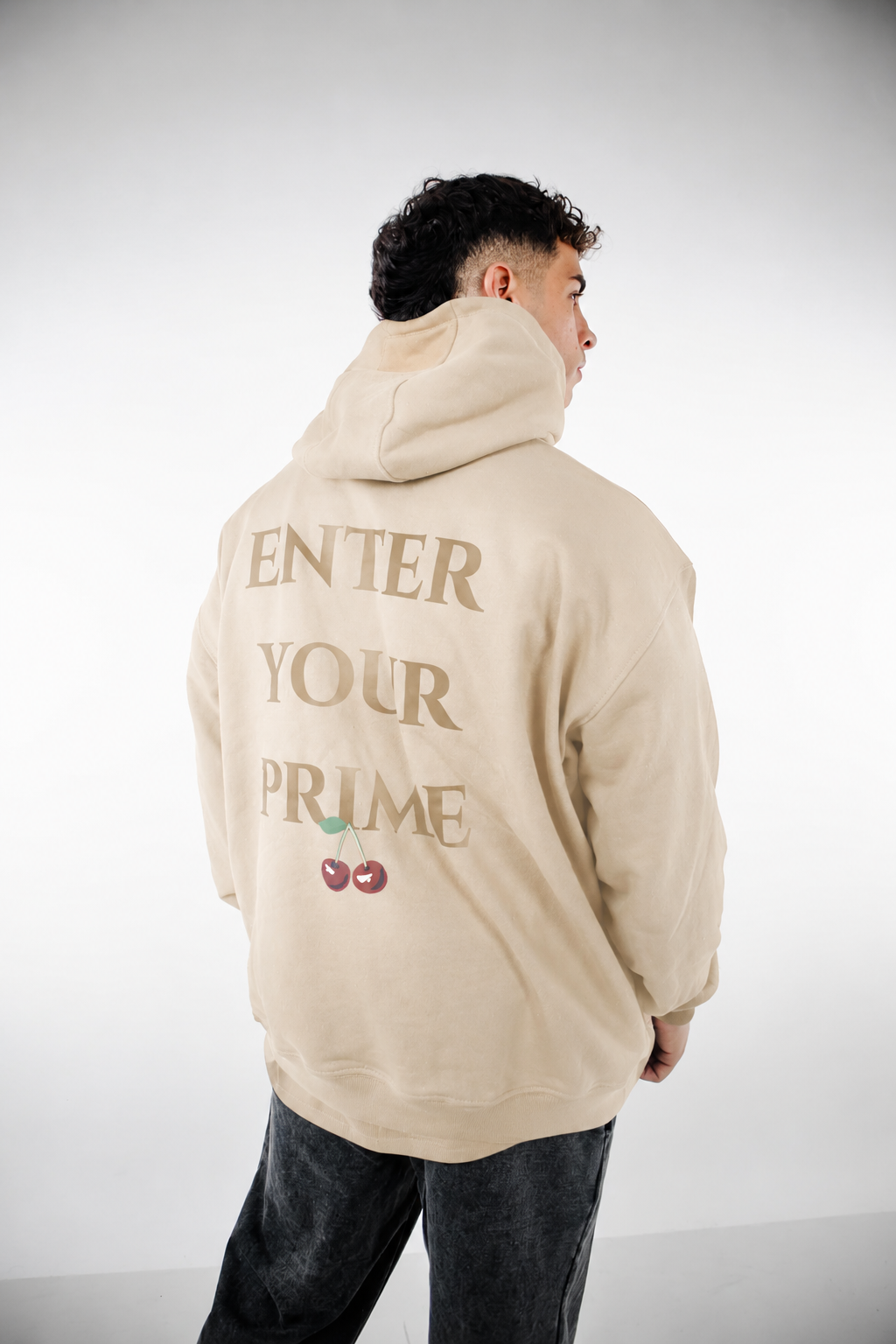 Polerón Oversize Enter Your Prime - Beige