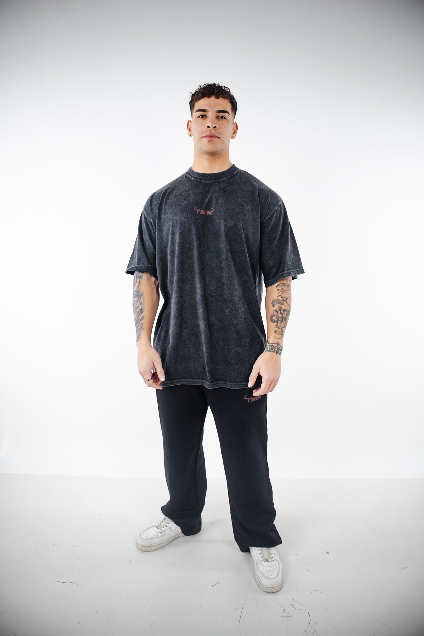 Polera Oversize PSM TMN Cherry - Acid Wash