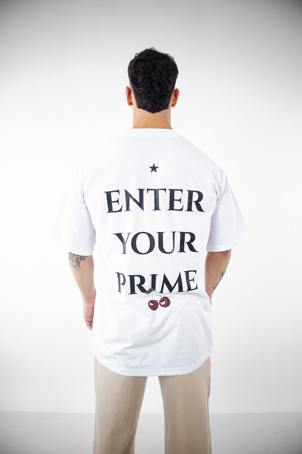 Polera Oversize Enter Your Prime - Blanca