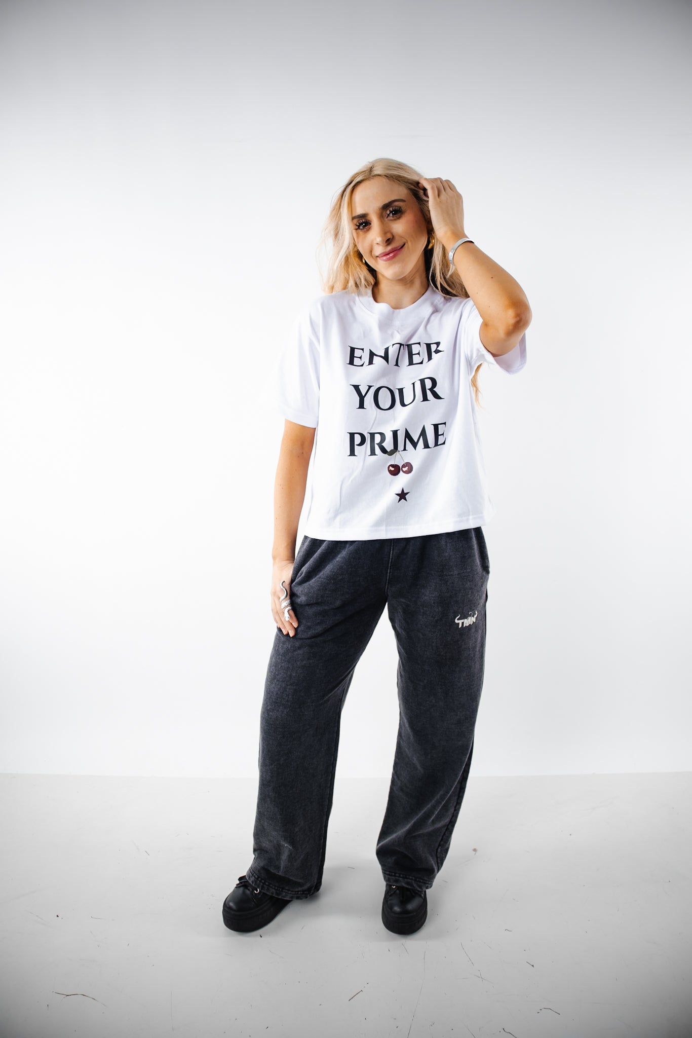 Crop oversize  Enter Your Prime - Blanca (Mujer)