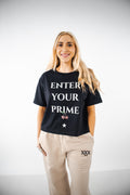 Crop Oversize Enter Your Prime - Negra (Mujer)