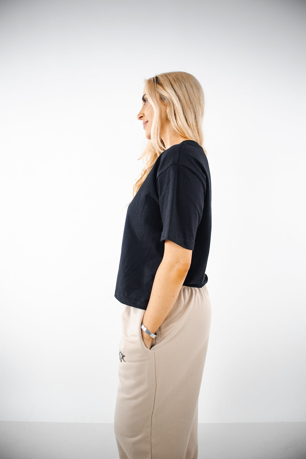 Crop Oversize Enter Your Prime - Negra (Mujer)