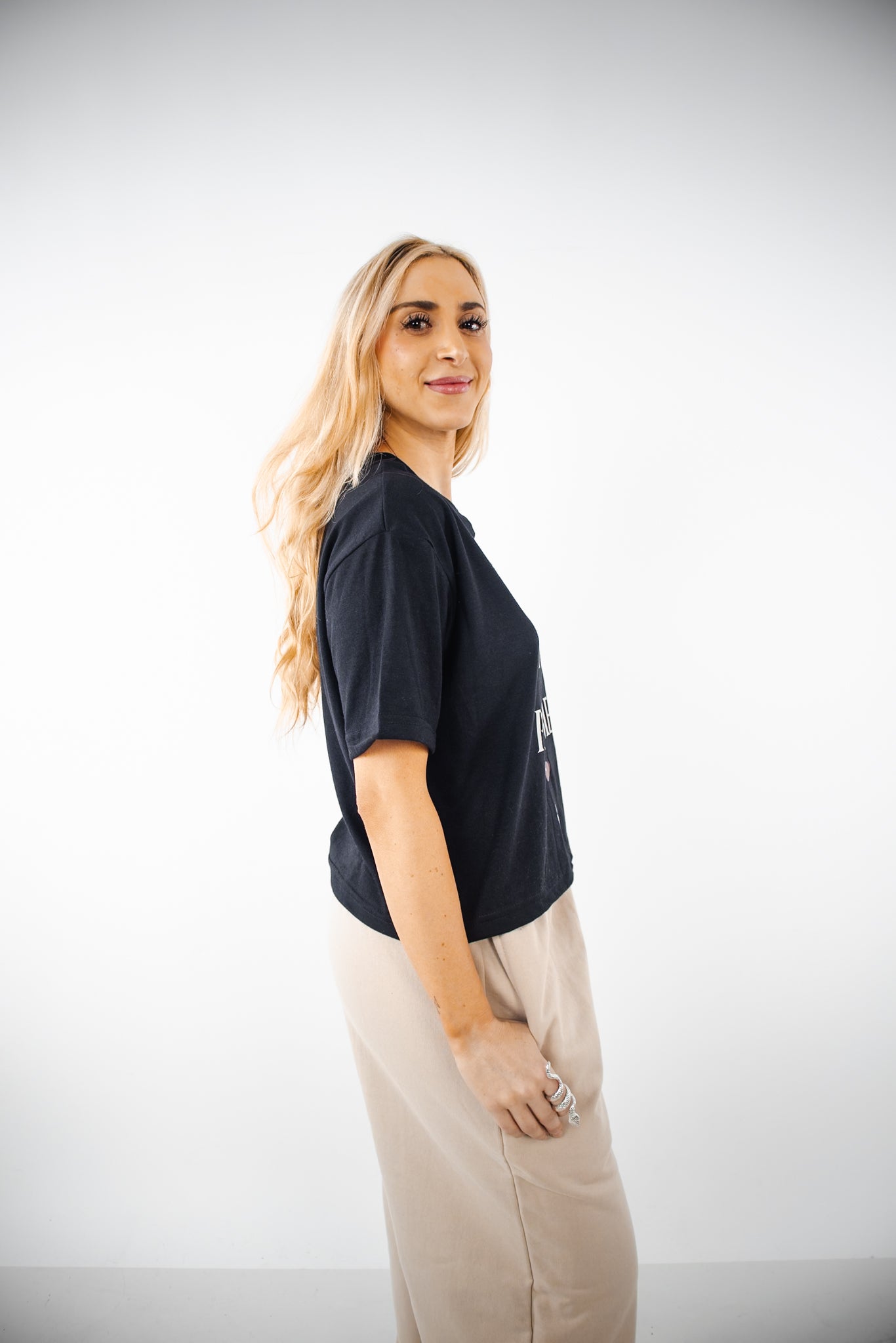 Crop Oversize Enter Your Prime - Negra (Mujer)