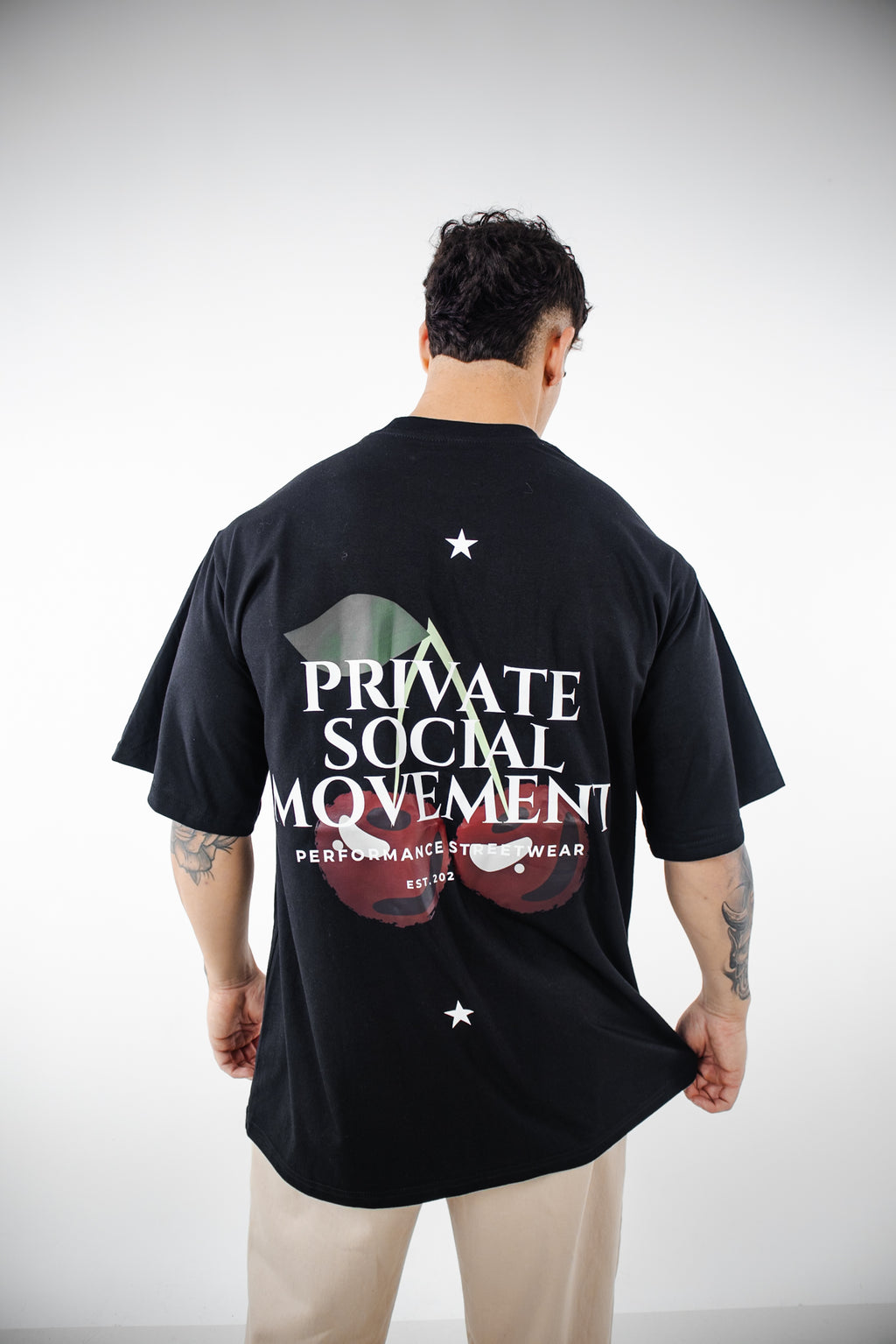 Polera PSM Cherry Negra Hombre