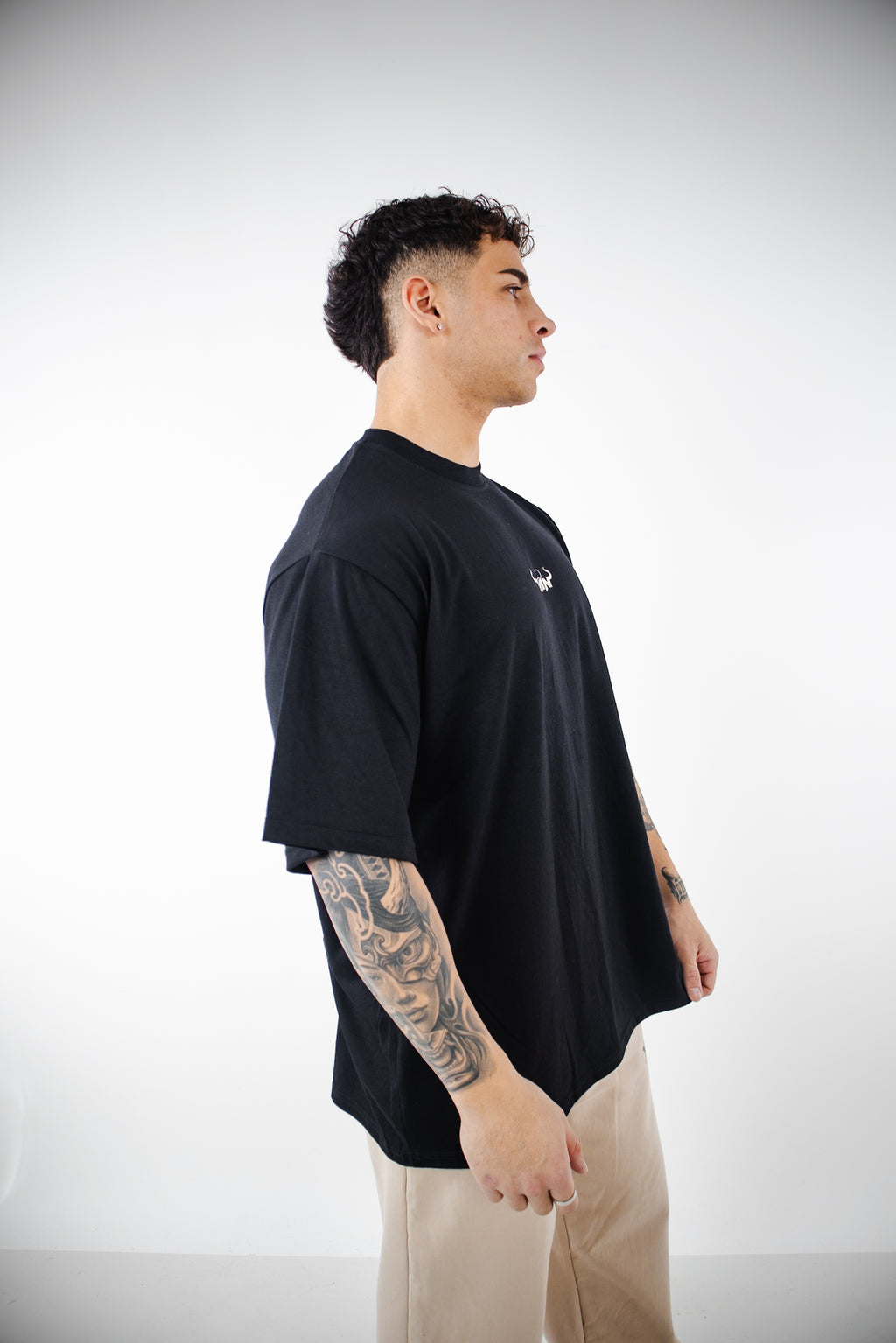 Polera Oversize PSM TMN Cherry - Negra