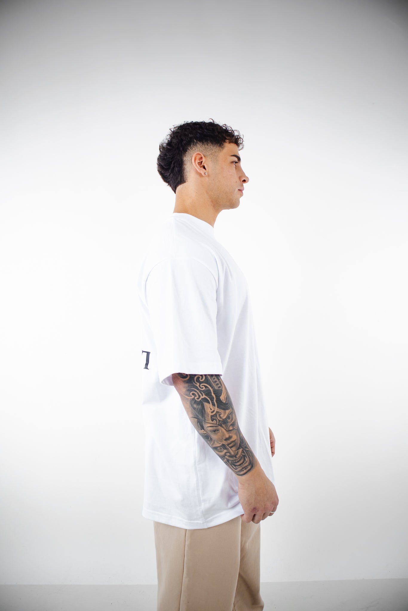 Polera Oversize PSM TMN Cherry - Blanca