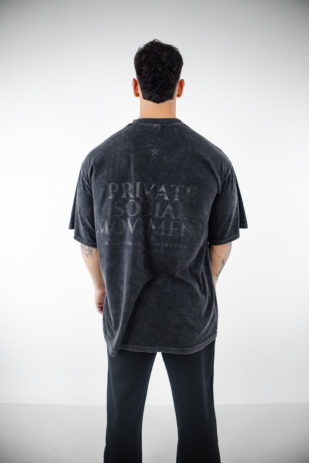 Polera PSM Esencial Acid Wash Hombre