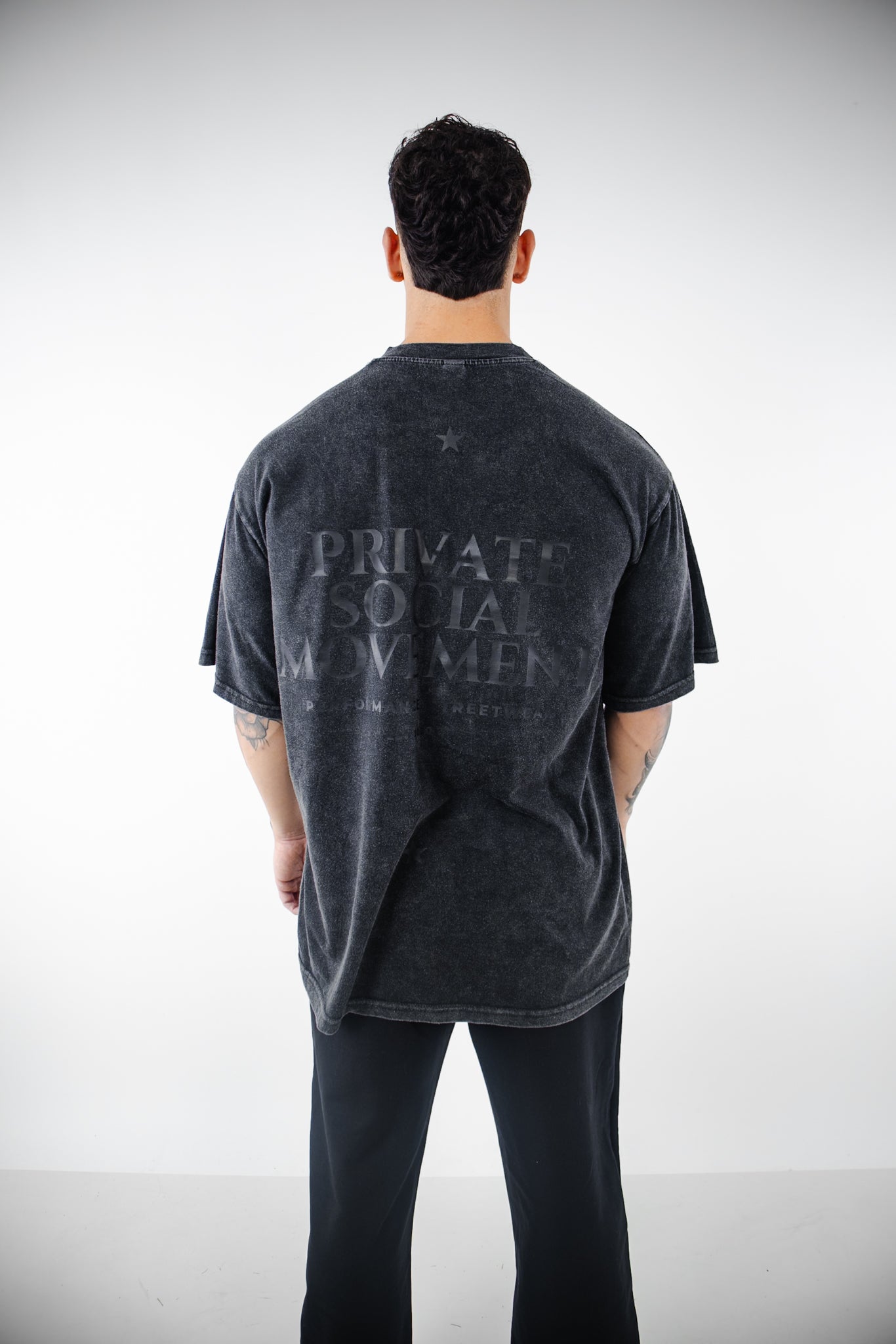Polera PSM Esencial Acid Wash Hombre