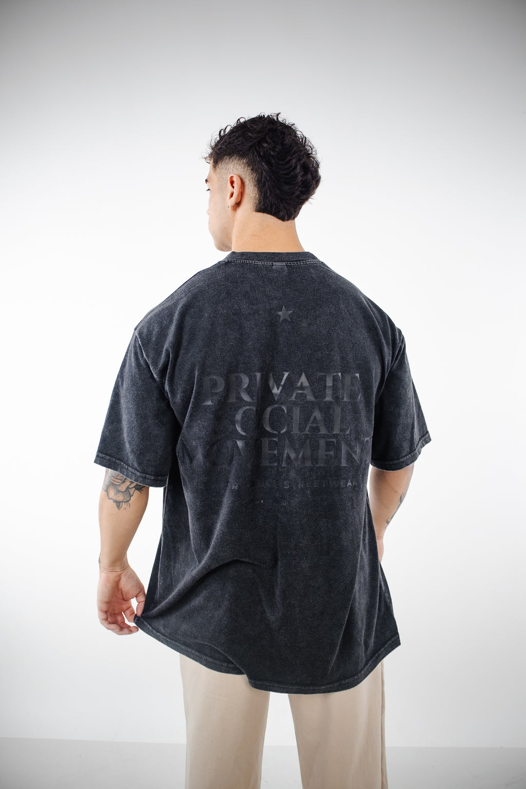 Polera PSM Esencial Acid Wash Hombre