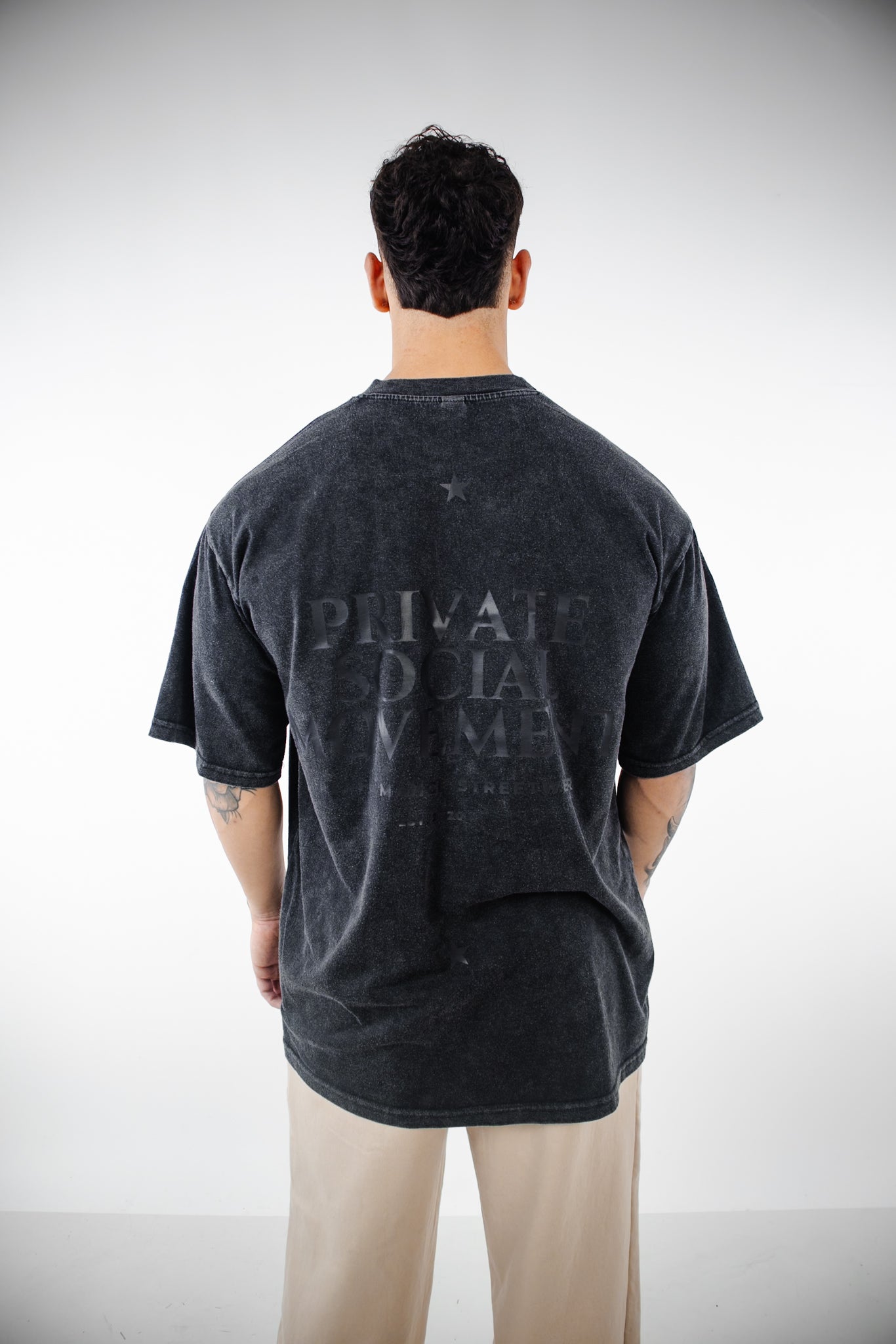 Polera PSM Esencial Acid Wash Hombre