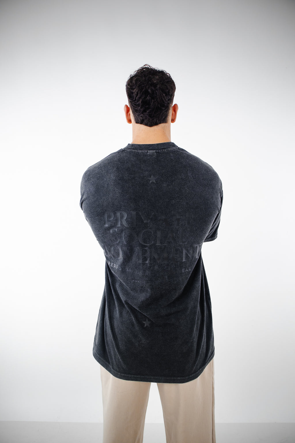 Polera PSM Esencial Acid Wash Hombre