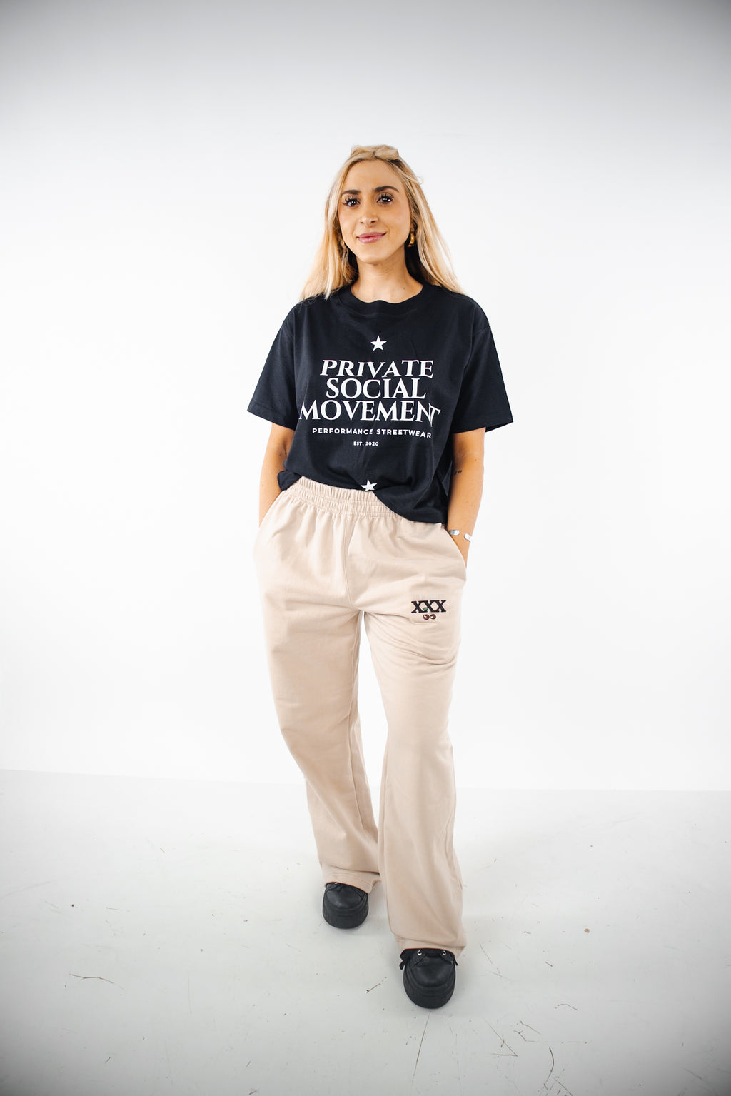 Crop Oversize PSM TMN Esencial - Negra (Mujer)