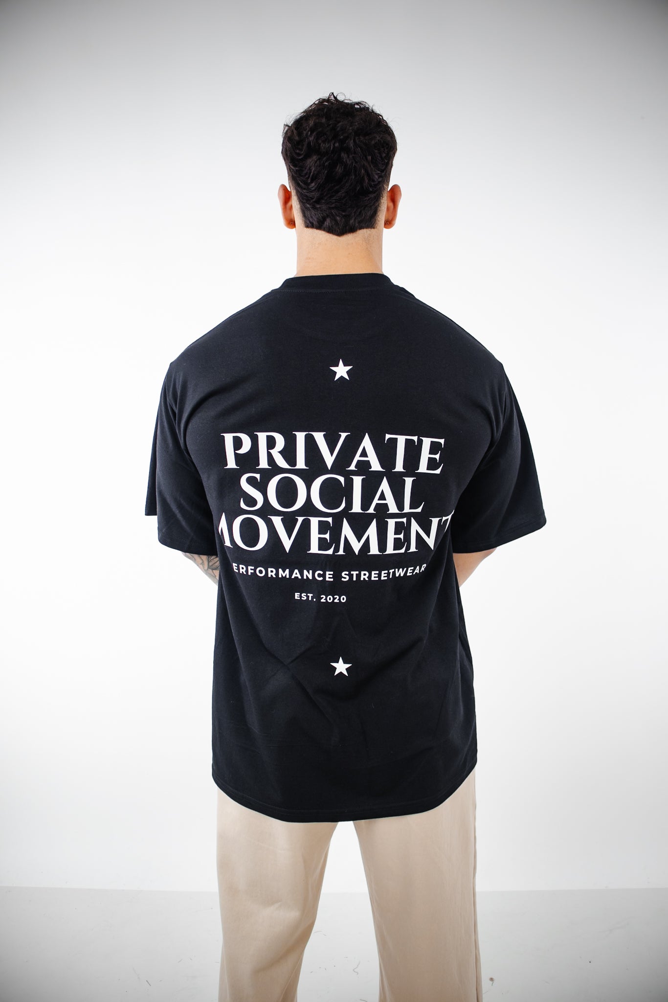 Polera PSM Esencial Negra Hombre