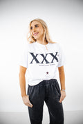 Polera Crop XXX TMN Blanca Mujer