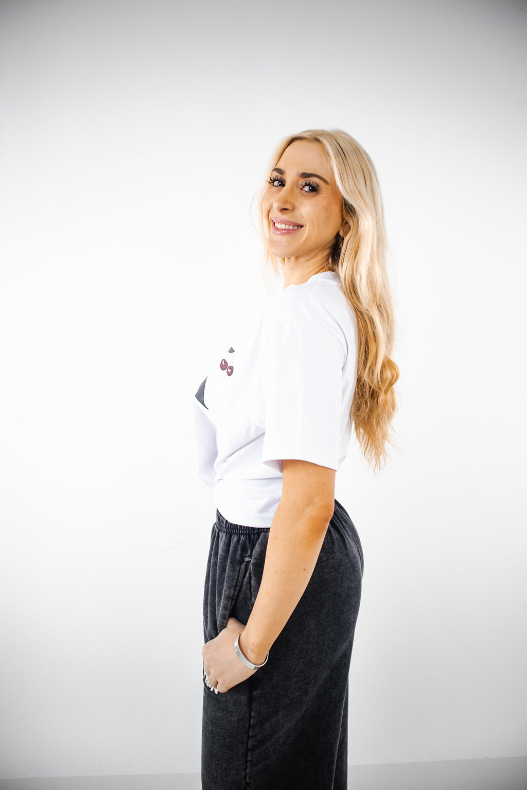 Polera Crop XXX TMN Blanca Mujer