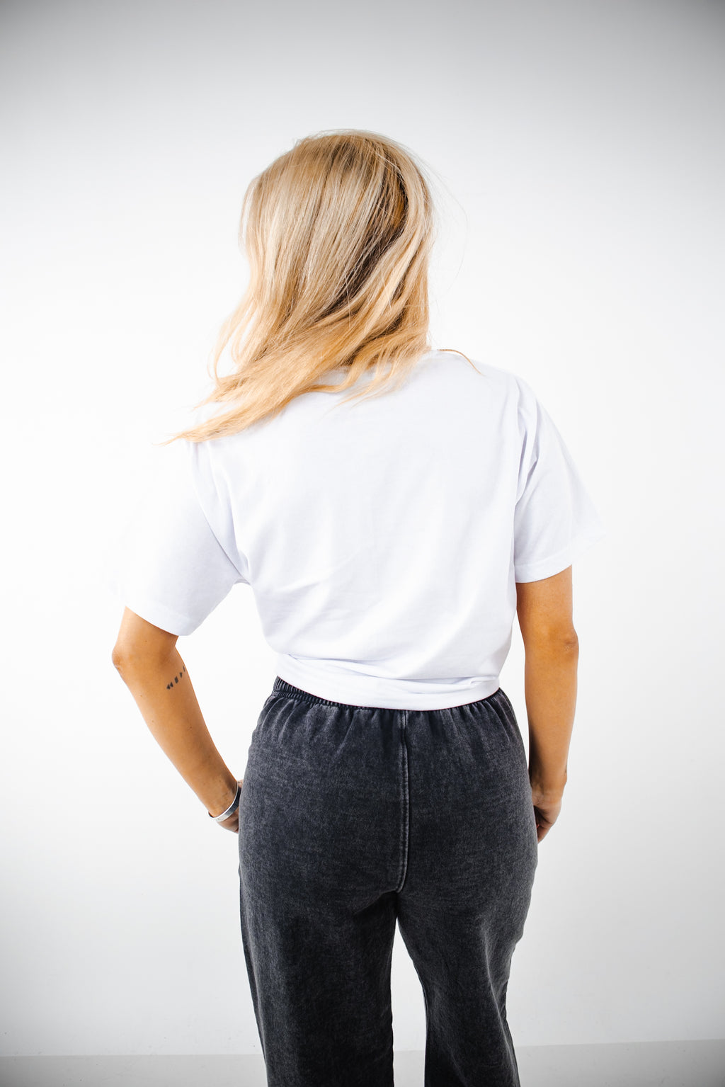 Polera Crop XXX TMN Blanca Mujer