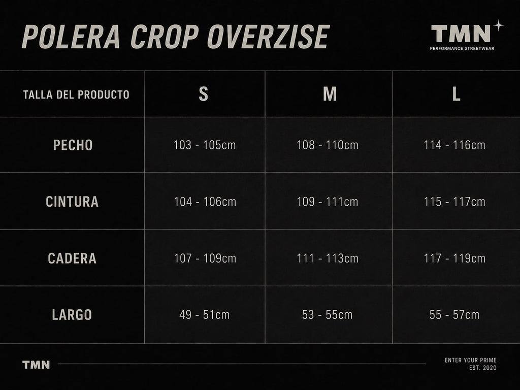 Crop Oversize PSM TMN Cherry - Blanca (Mujer)