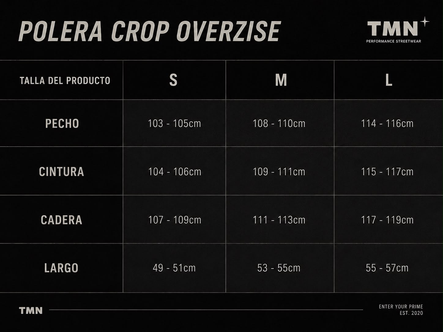 Crop Oversize Enter Your Prime - Negra (Mujer)